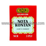 Nota Kontan Golden Coin Besar 3ply