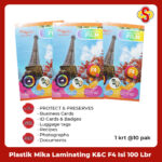 Plastik Mika Laminating K&C F4 225 x 340 mm 100 micron Isi 100 Lembar