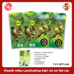 Plastik Mika Laminating K&C A4 216 x 303 mm 100 micron Isi 100 Lembar